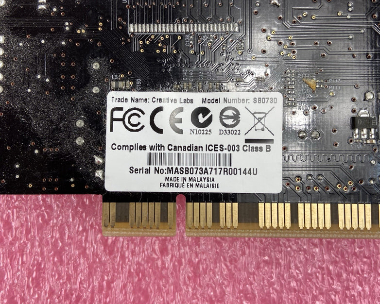 Creative Labs SB0730 X-FI Extreme Gamer 5.1 PCI Audio Card