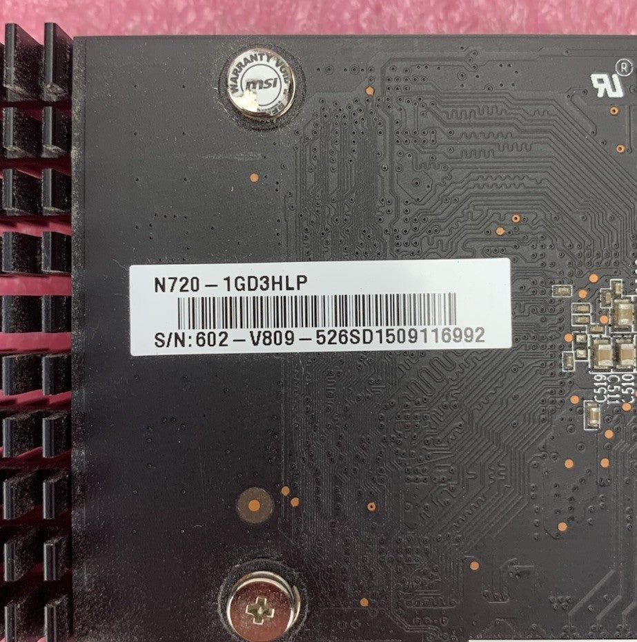 MSI GeForce GT 720 N720-1GD3HLP 1GB DDR3 Video Graphics Card6