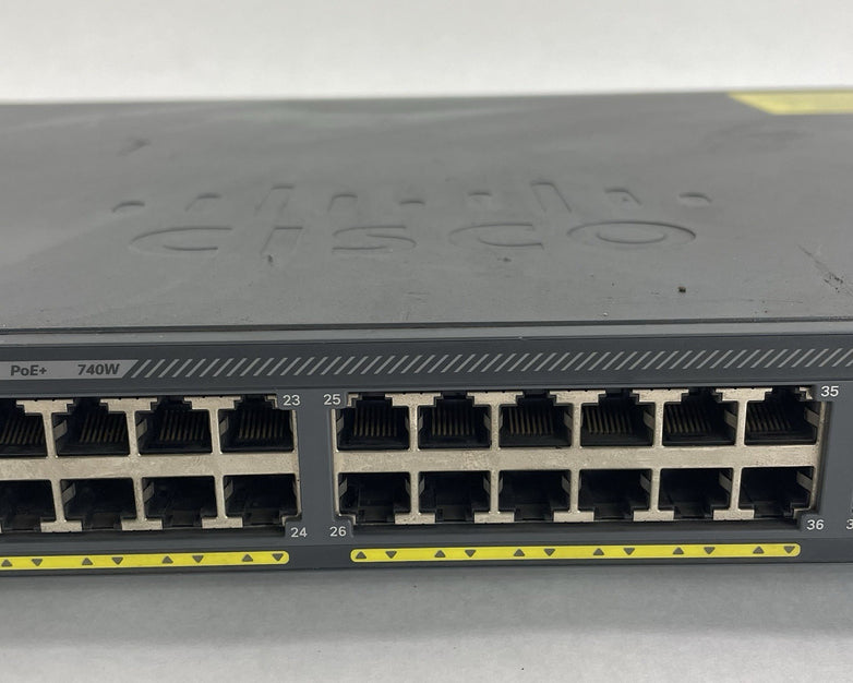 Cisco WS-C2960X-48FPS-L  48 port GIG POE+ Switch Tested & Reset