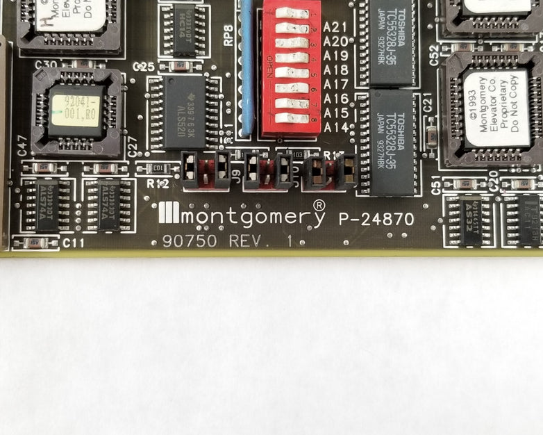Montgomery Elevator Co. P-24870 90750 Rev 1 16-Bit ISA Card Untested
