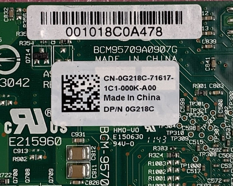 Broadcom BCM95709A0907G Network Adapter Card (Lot of 2)