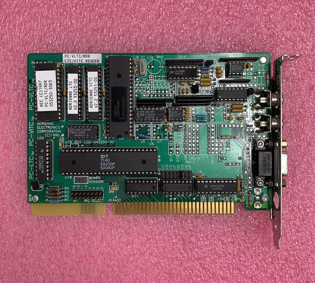 Adrienne Electronics ISA590 PC-LTC PC-VITC PC-VLTC ISA Card