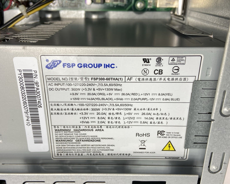 Acer Aspire M3450 MT AMD FX-8120 3.1GHz 4GB RAM No HDD No OS