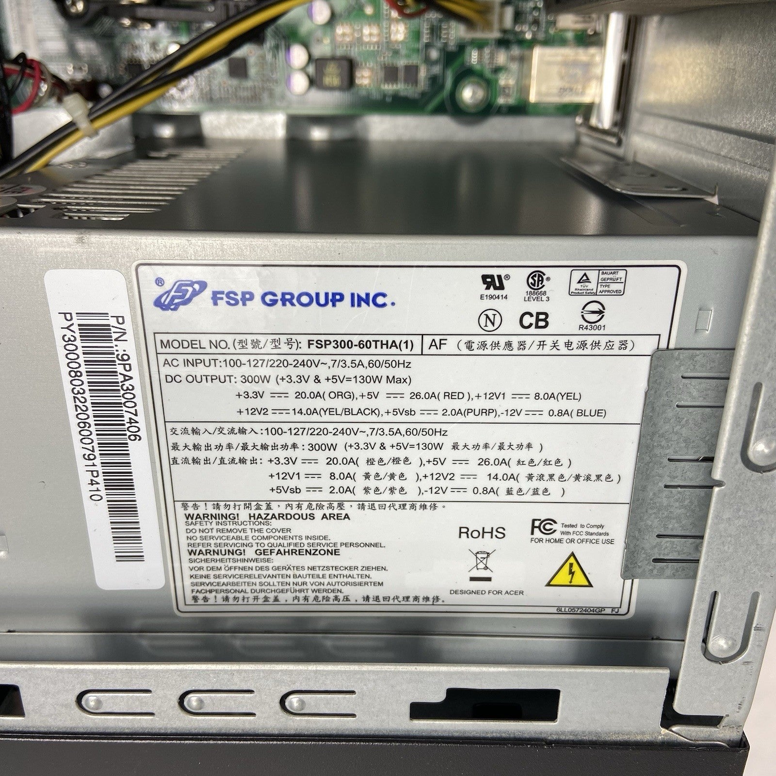 Acer Aspire M3450 MT AMD FX-8120 3.1GHz 4GB RAM No HDD No OS12