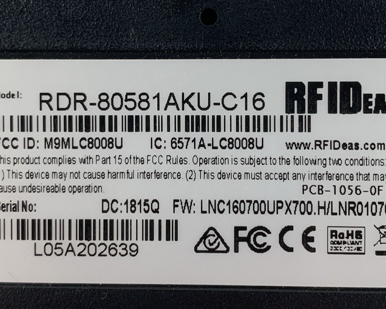 RF Ideas RDR-80581AKU-C16 Wave ID Solo - Tested