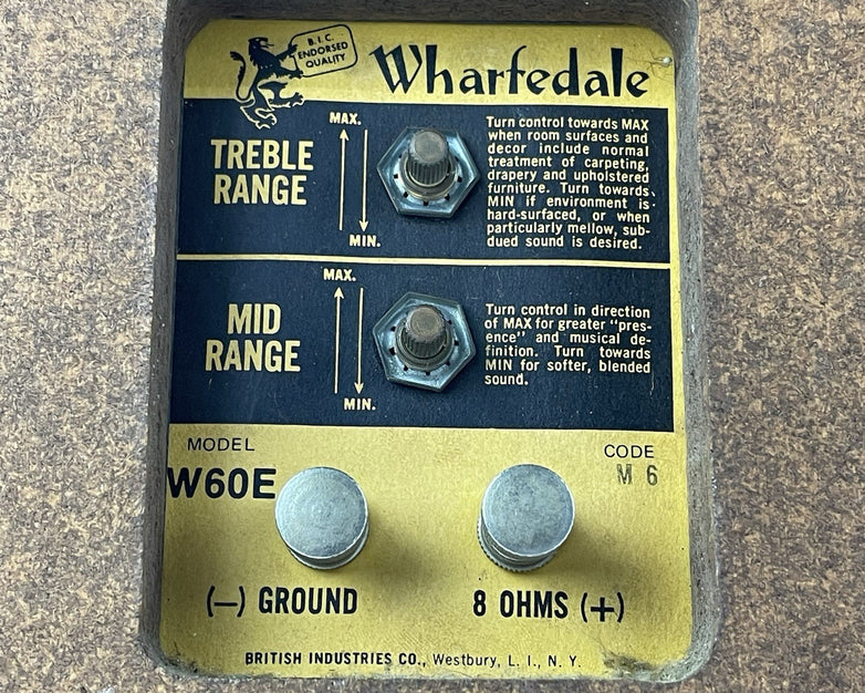 Vintage Wharfedale W60E Speaker Pair