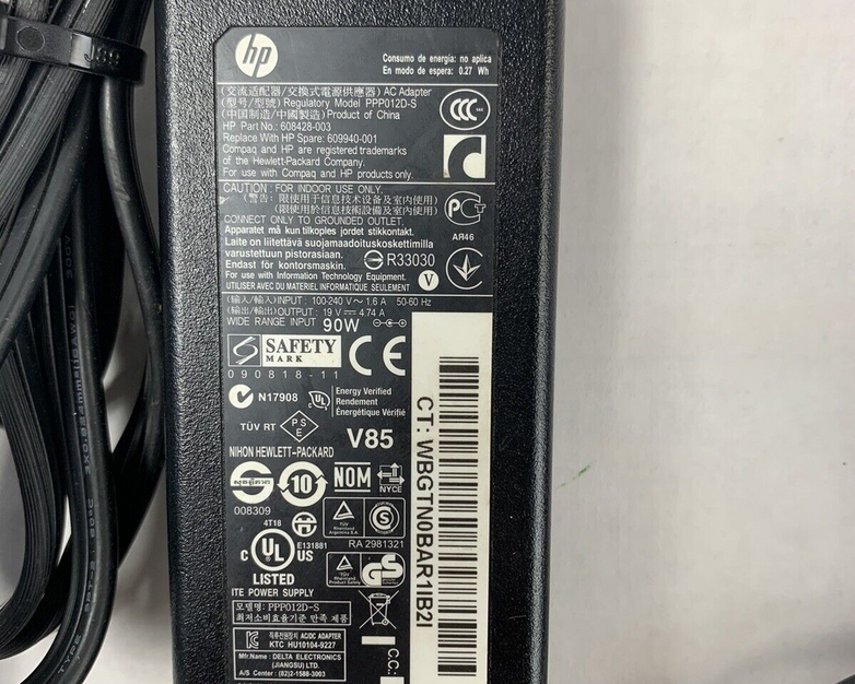 Mixed Lot of 5 HP Laptop Charger AC Power Adapter