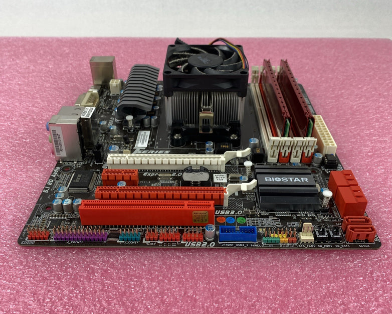 Biostat TA75M Motherboard AMD A8-3870 3.00 GHz 3GB RAM w/ Shield