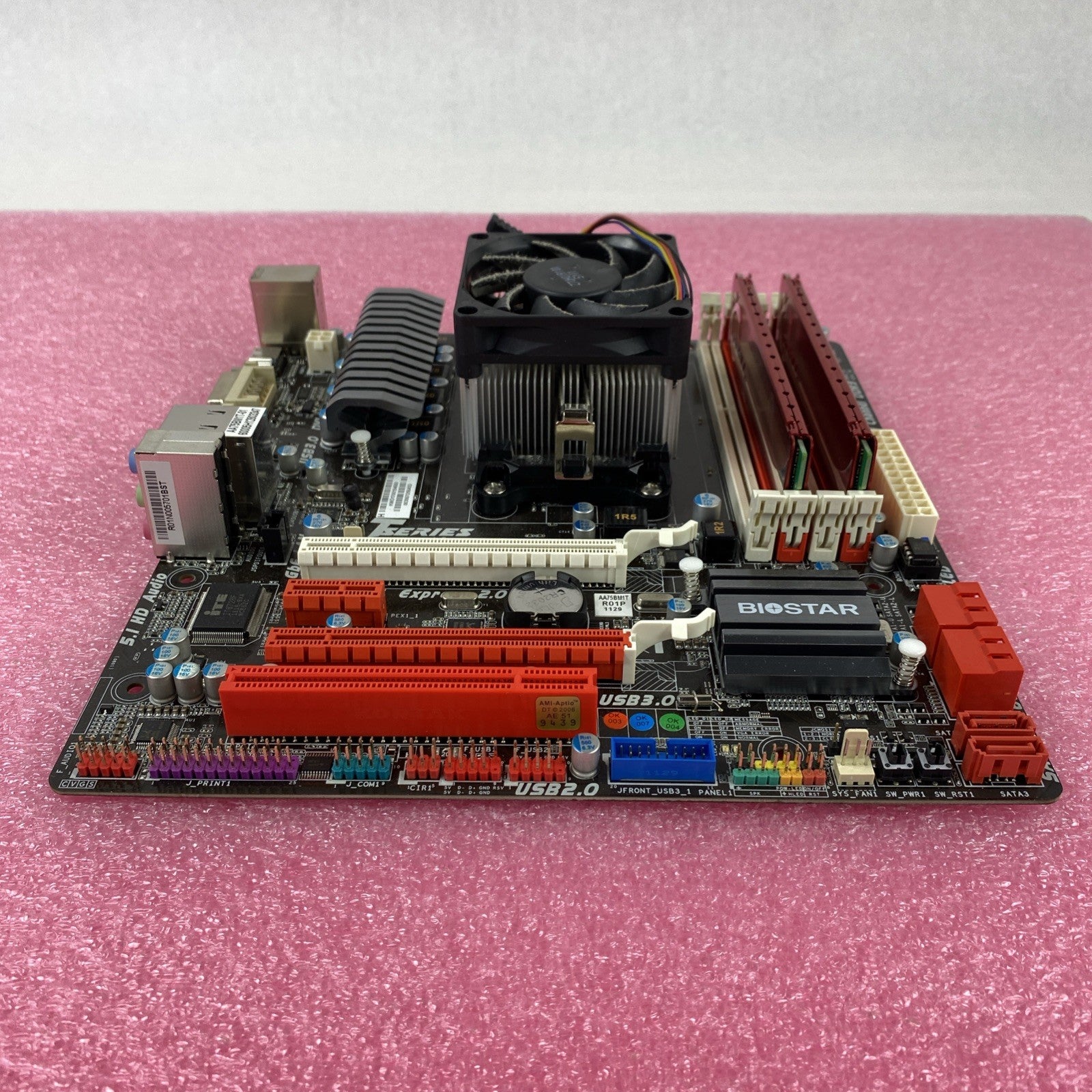 Biostat TA75M Motherboard AMD A8-3870 3.00 GHz 3GB RAM w/ Shield