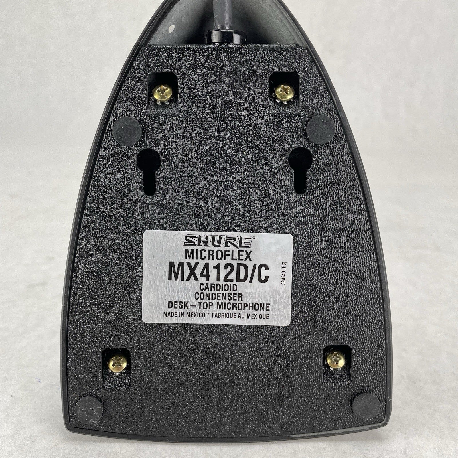 Shure MX412D/S Microflex 18" Desktop Gooseneck Microphone VGC Tested High Gain