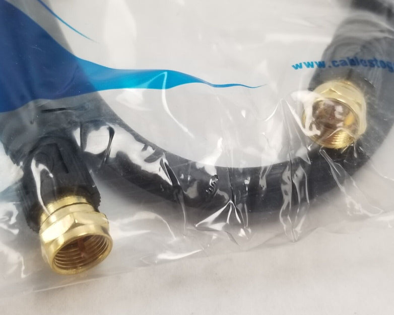 Lot of (8) CABLES TO GO 29131 3FT QS RG6 F-Type Video Cable NEW