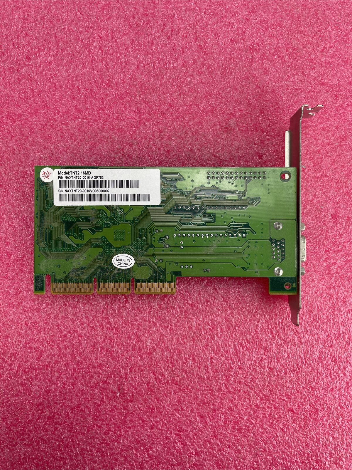 Nvidia TNT2 16MB NAXTNT20-0016-AGP753 Graphics Card