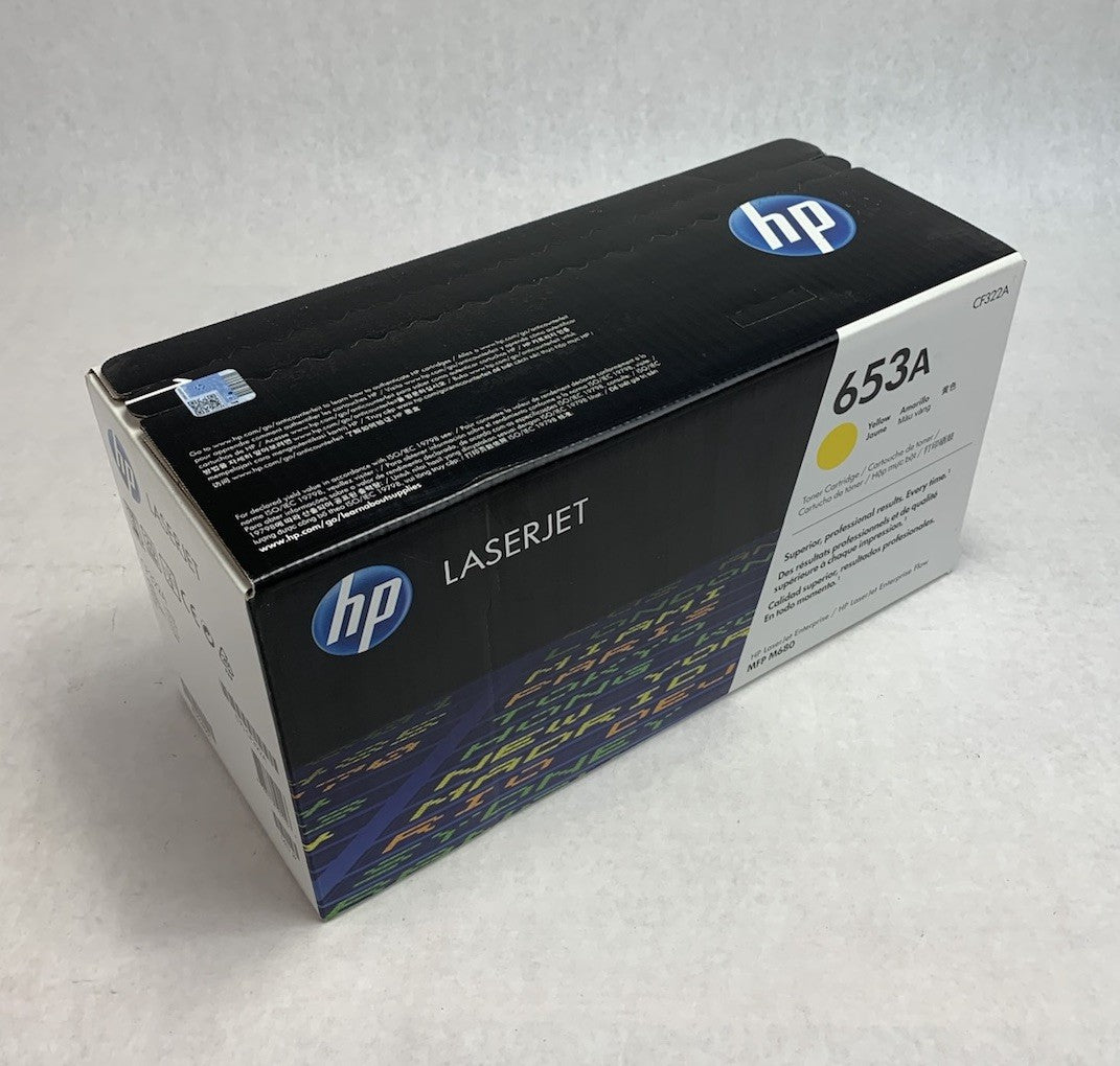 HP CF322A 653A 8345B001 Yellow Toner Cartridge Exp. Nov 2023