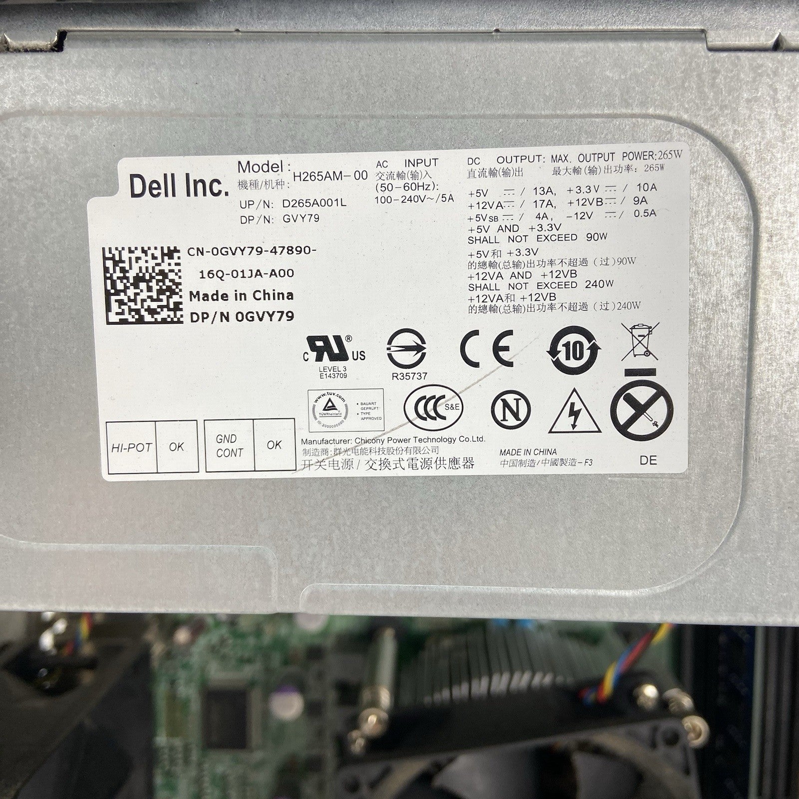 Dell Optiplex 990 MT Intel Core i5-2400 3.1GHz 4GB RAM No HDD No OS10