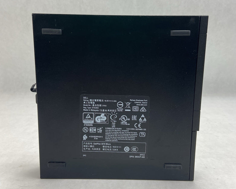 Dell Optiplex 3070 Micro Intel Core i3-9100T 3.1GHz 8GB RAM No HDDOSAC