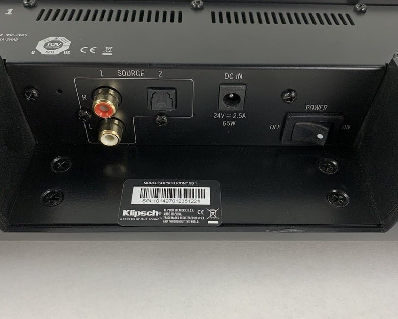 Klipsch Icon SB1 Soundbar - No Remote For Parts or Repair