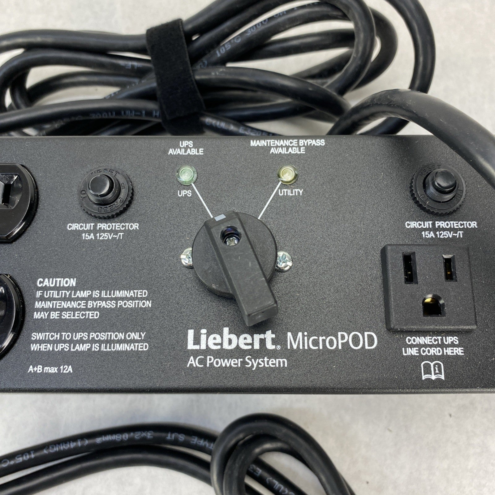 Emerson MP2-115A Liebert MicroPOD AC Power System 120V 12A3