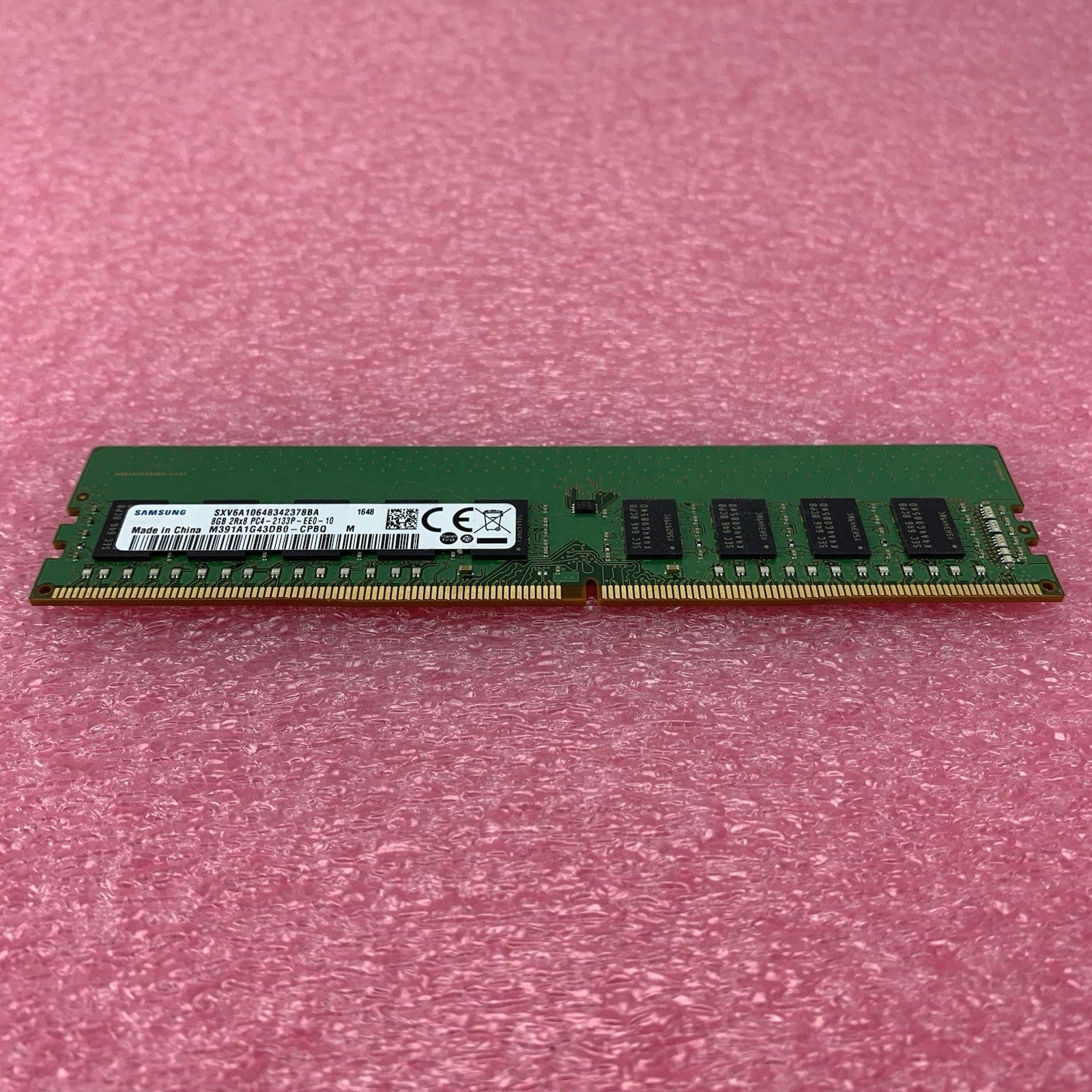 Samsung M391A1G43DB0-CPBQ PC4-2133P-EE0-10 8GB 2Rx8 Desktop Memory RAM1