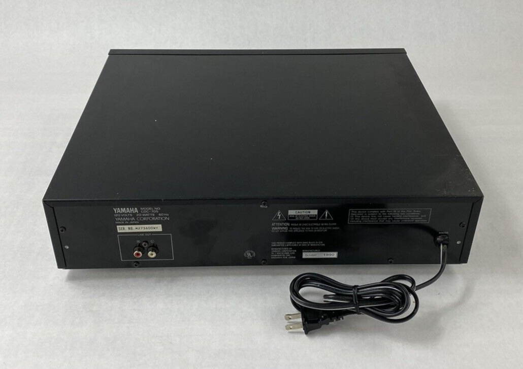 Yamaha CDC-705 Compact Disk Player 5 Disc Changer - Parts or Repair