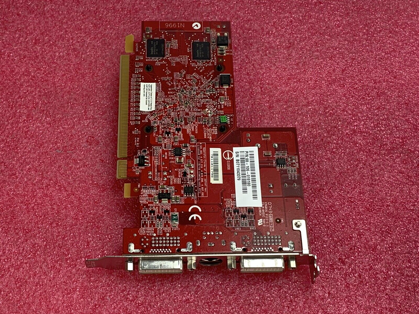 PCI-E Video Graphics Card Model V103 109-B16931-00C DVI S-Video Radeon HD 2400XT