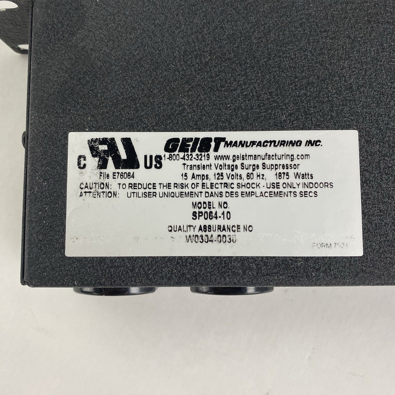 Geist SP064-10 6-Outlet Power Distribution Unit6