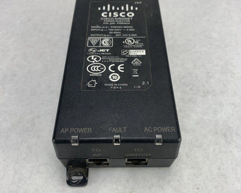 Cisco POE30U-560(G) Power Module Adapter AIR-PWRINJ4 56V (Lot of 2)