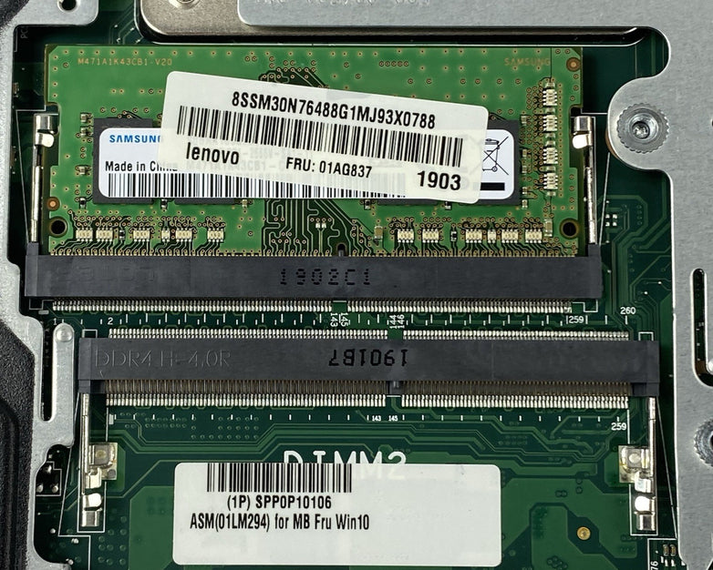 Lenovo ThinkCentre M720Q Micro i5-8500T 2.10 GHz 8 GB RAM DVD-RW No HDD/OS/AC