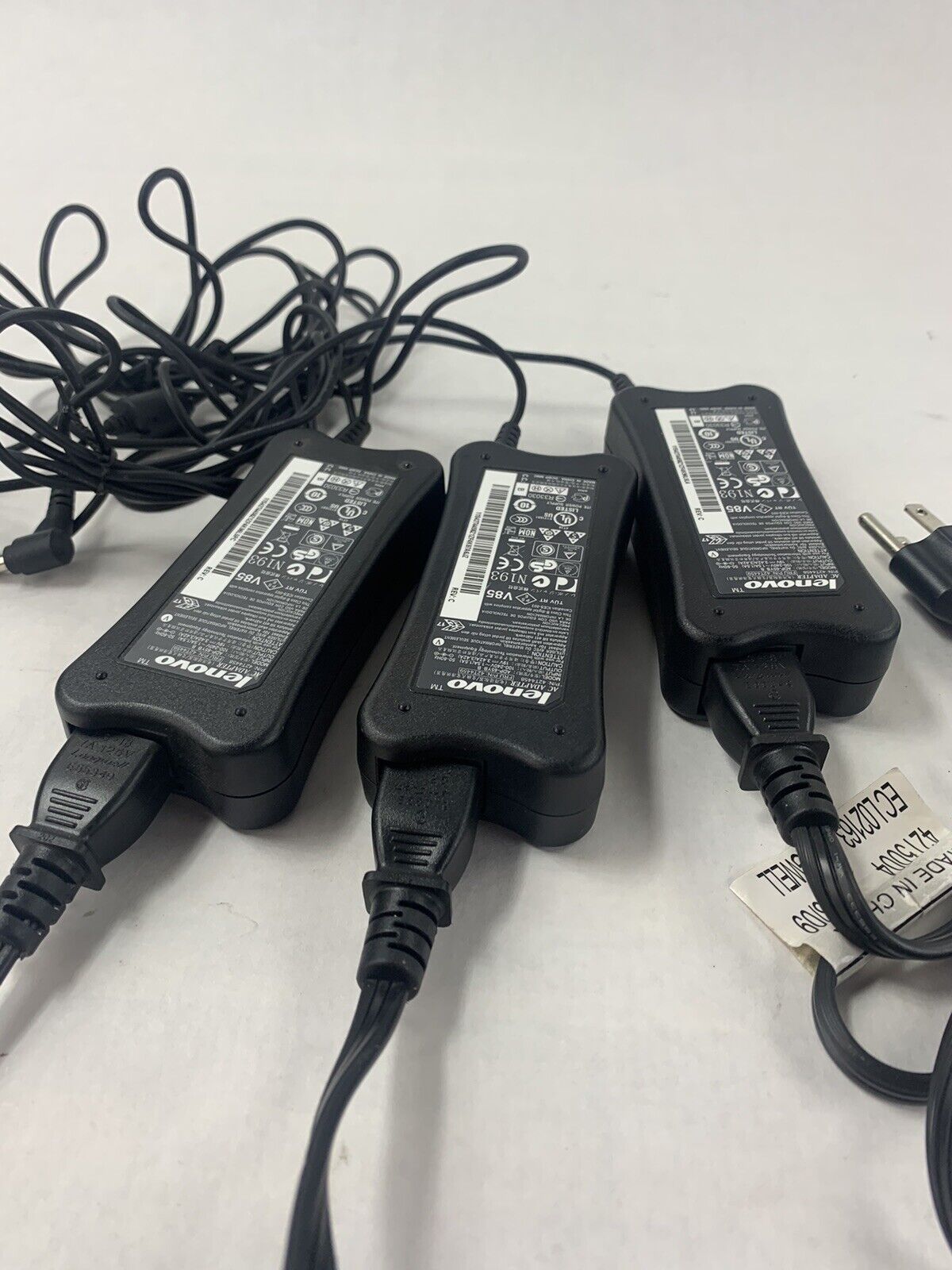 Lot 3 Lenovo ADP-65YB 65W 5.5x2.5mm AC Charger PA-1650-52LC