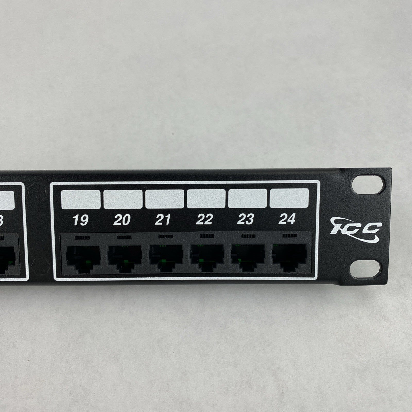 ICC 24- port 8P2C Patch Panel with 50-Pin Female Telco Connector 1 Rack Mount 12
