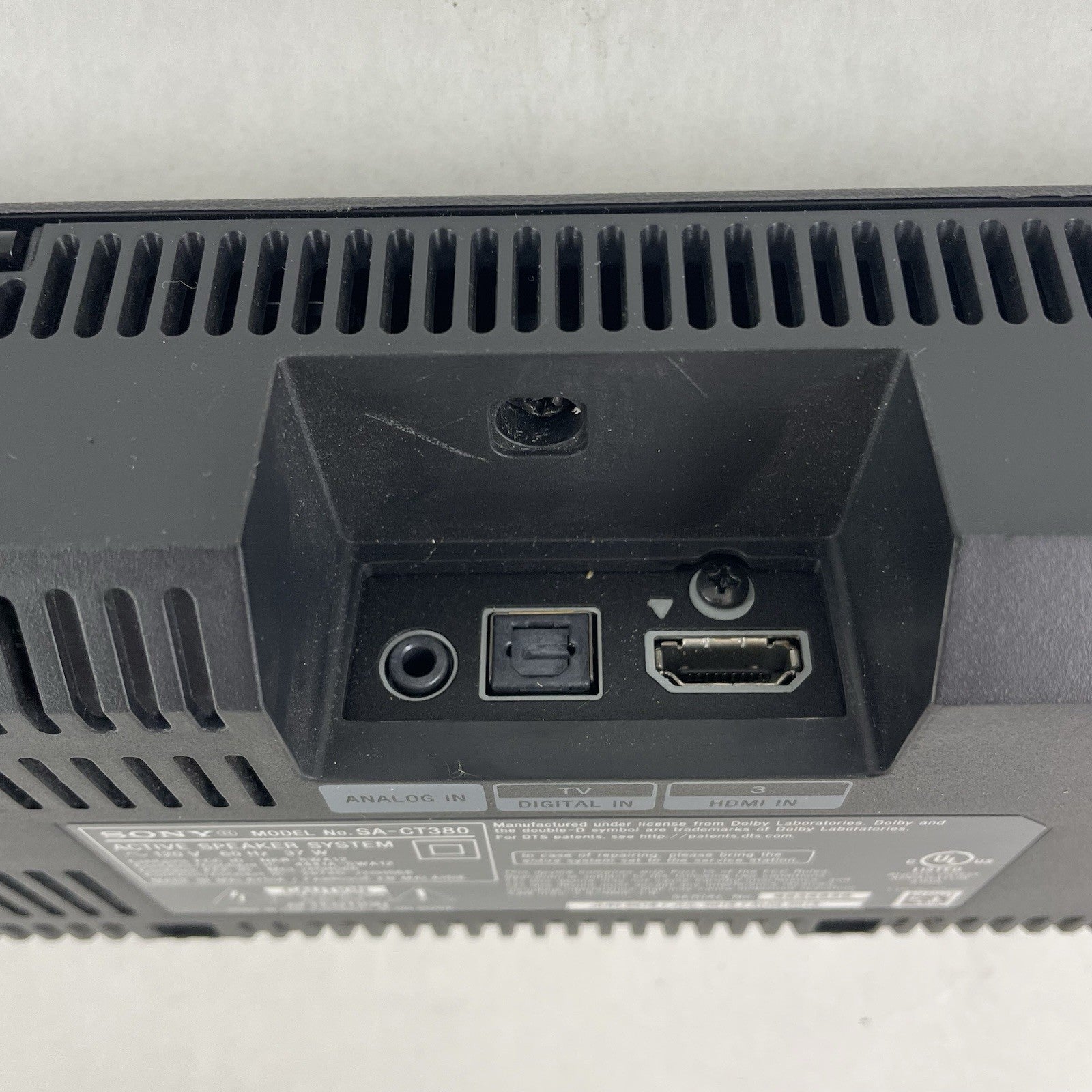 Sony SA-CT380 Active Speaker System Soundbar Bluetooth NFC Dolby