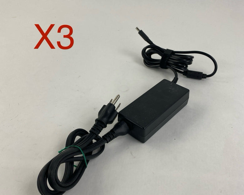 Dell HA65NSS-00 65W 19.5V 3.34A Small Barrel AC Adapter - Lot of 3