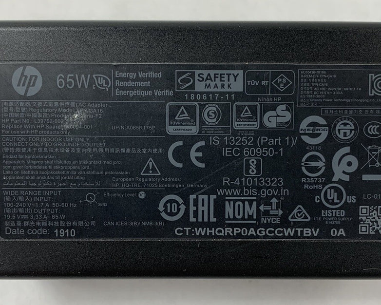 HP TPN-CA16 65W AC Adapter Charger 19.5V 3.33A (Lot of 3)