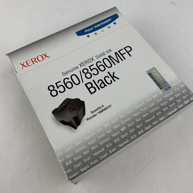 Xerox 108R00727 Solid Ink 8560/8560MFP Black Ink Cartridges New Sealed OEM Box