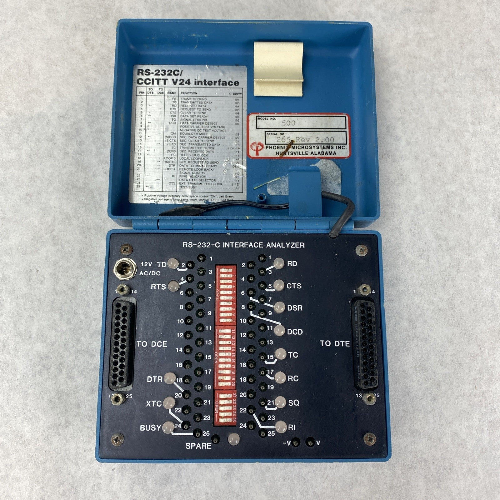 Phoenix RS-232C CCITT V24 Interface 265 Rev 2.03