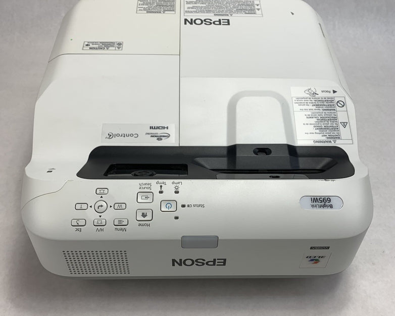 Epson PowerLite 695Wi H740A LCD Lamp Projector 1287 Lamp Hours - No Remote