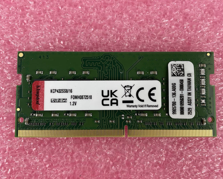 Kingston 16GB DDR4 3200MHz SODIMM Laptop RAM KCP432SS8/16 Non-ECC