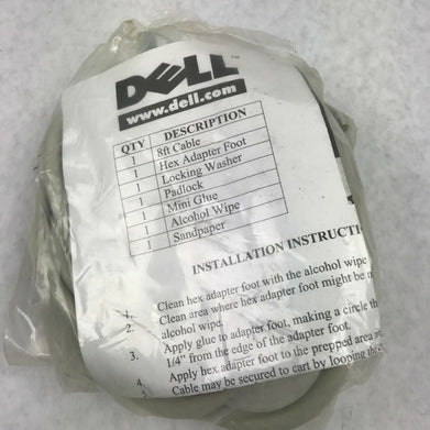 Dell Cable Lock Premium Padlock Laptop Keyed Lock (Lot of 3)