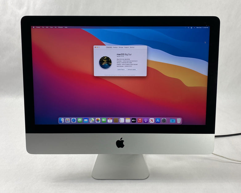 Apple A1418 iMac 21.5" 2014 1.4 GHz i5 8 GB RAM 500GB HDD macOS 11.7.1