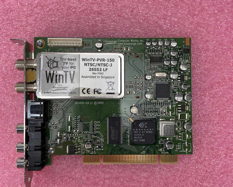 Hauppauge WinTV-PVR-150 5188-4202 PCI Capture Card