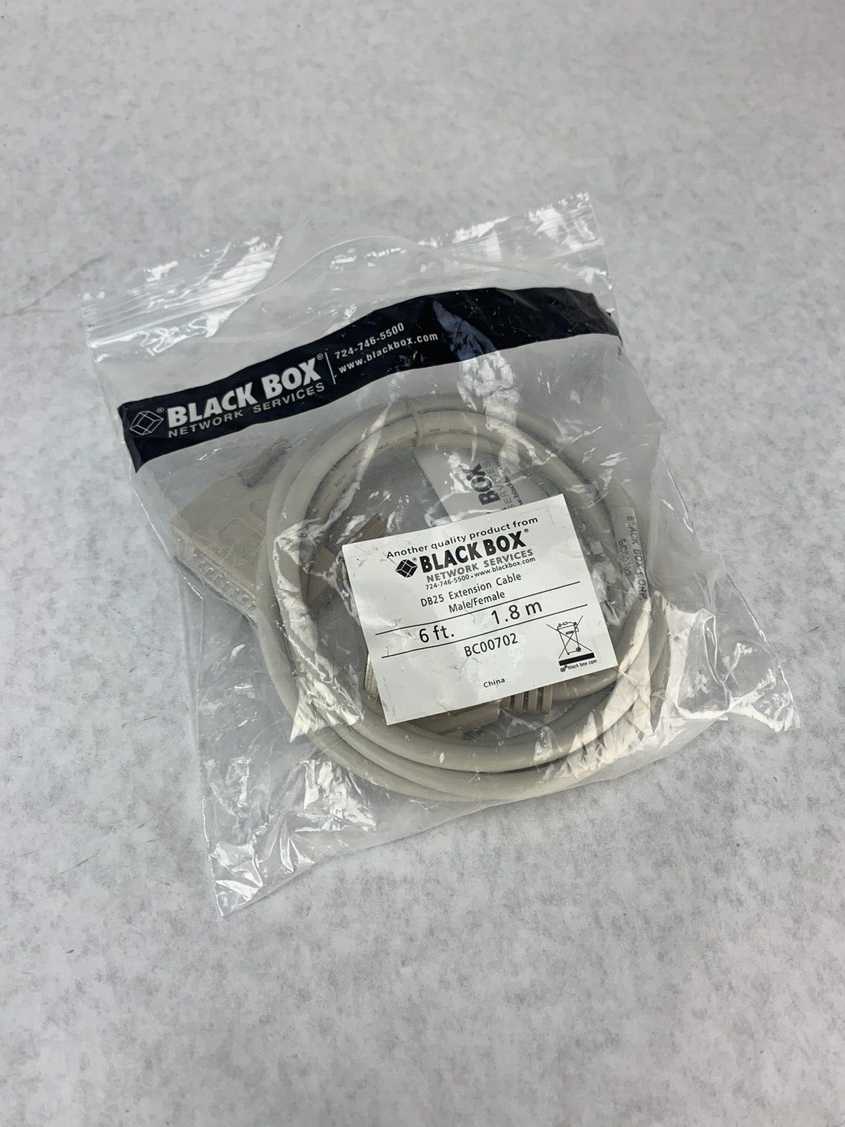 Black Box BC00702 DB25 Extension Cable