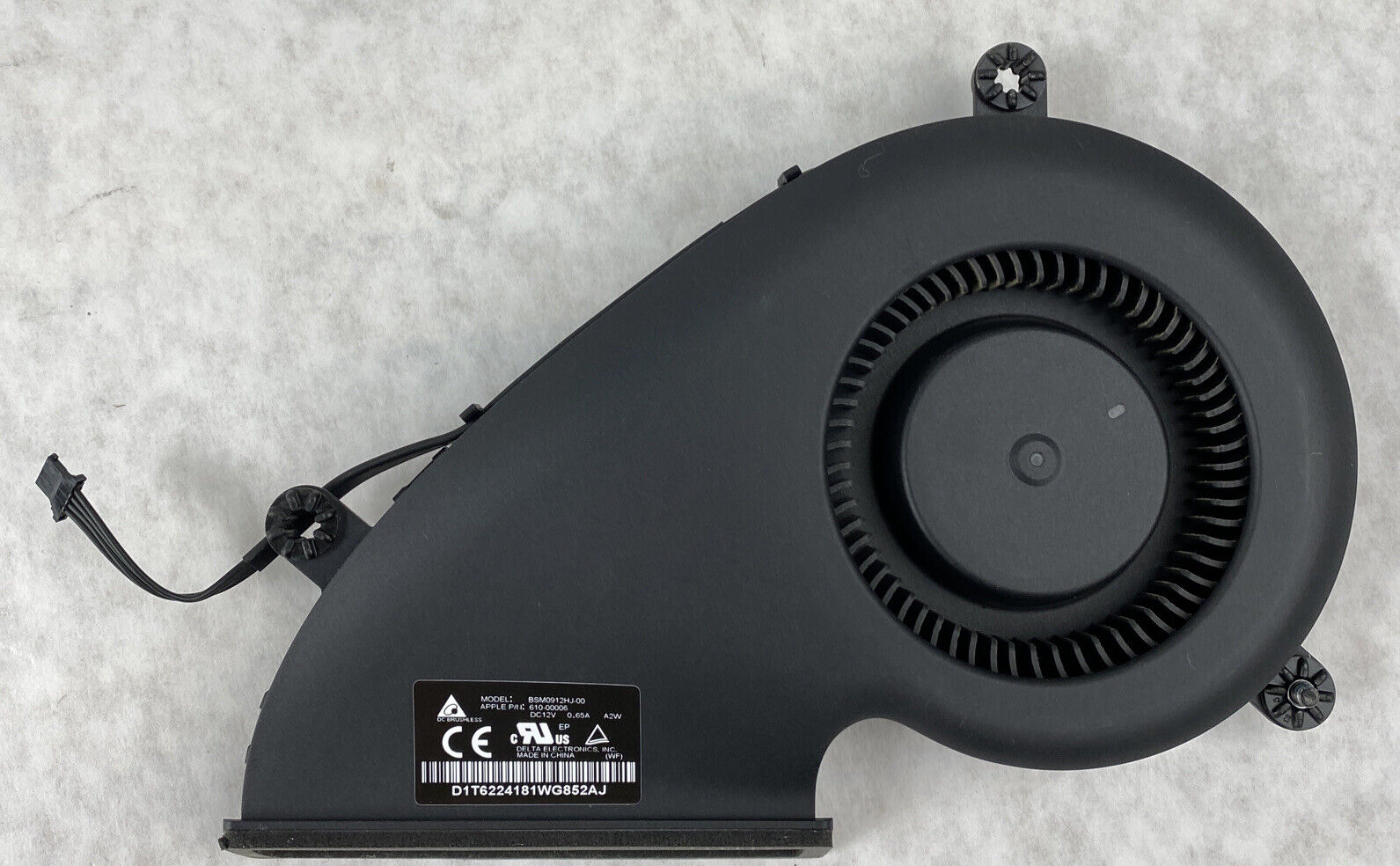 Lot( 3 ) Apple 610-00006 BSM0912HJ-00 12V 0.65A CPU HSF Cooling Fan from A1418
