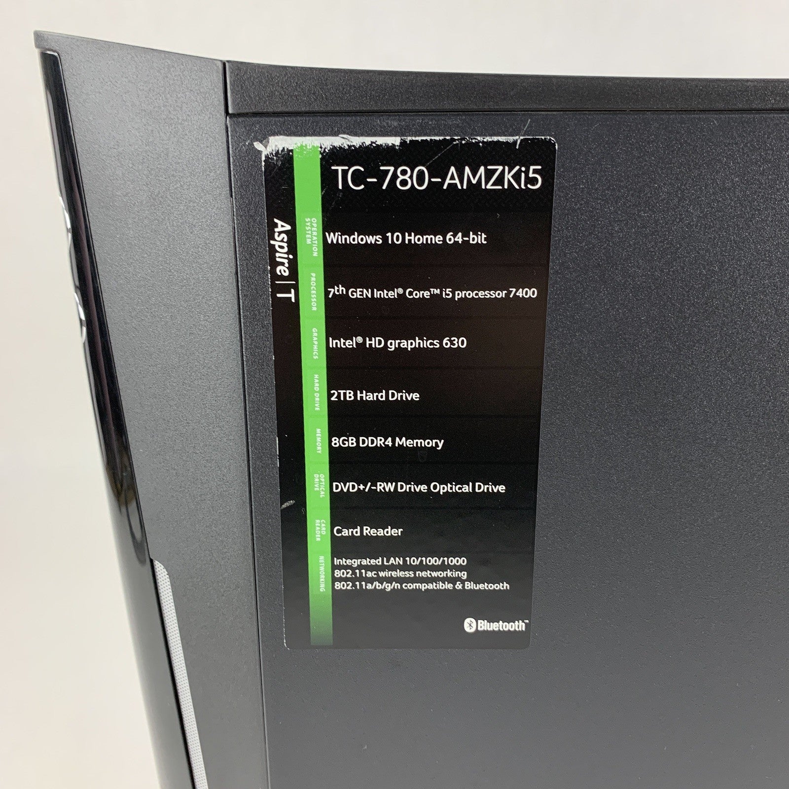 Acer Aspire TC-780 MT Desktop Intel Core i5-7400 8 GB Ram No OS No HDD