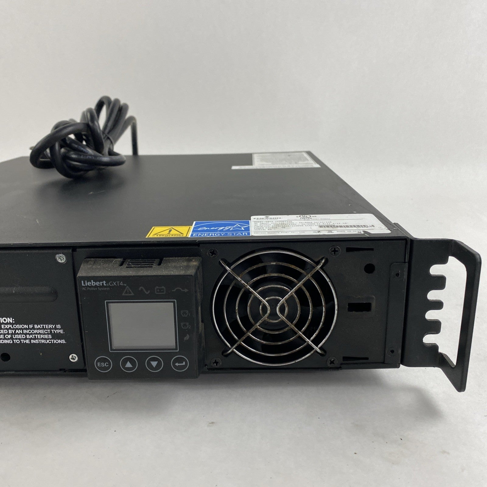 Emerson GXT4-1500RT120 Liebert GXT4 AC Power System 1500VA 120V11