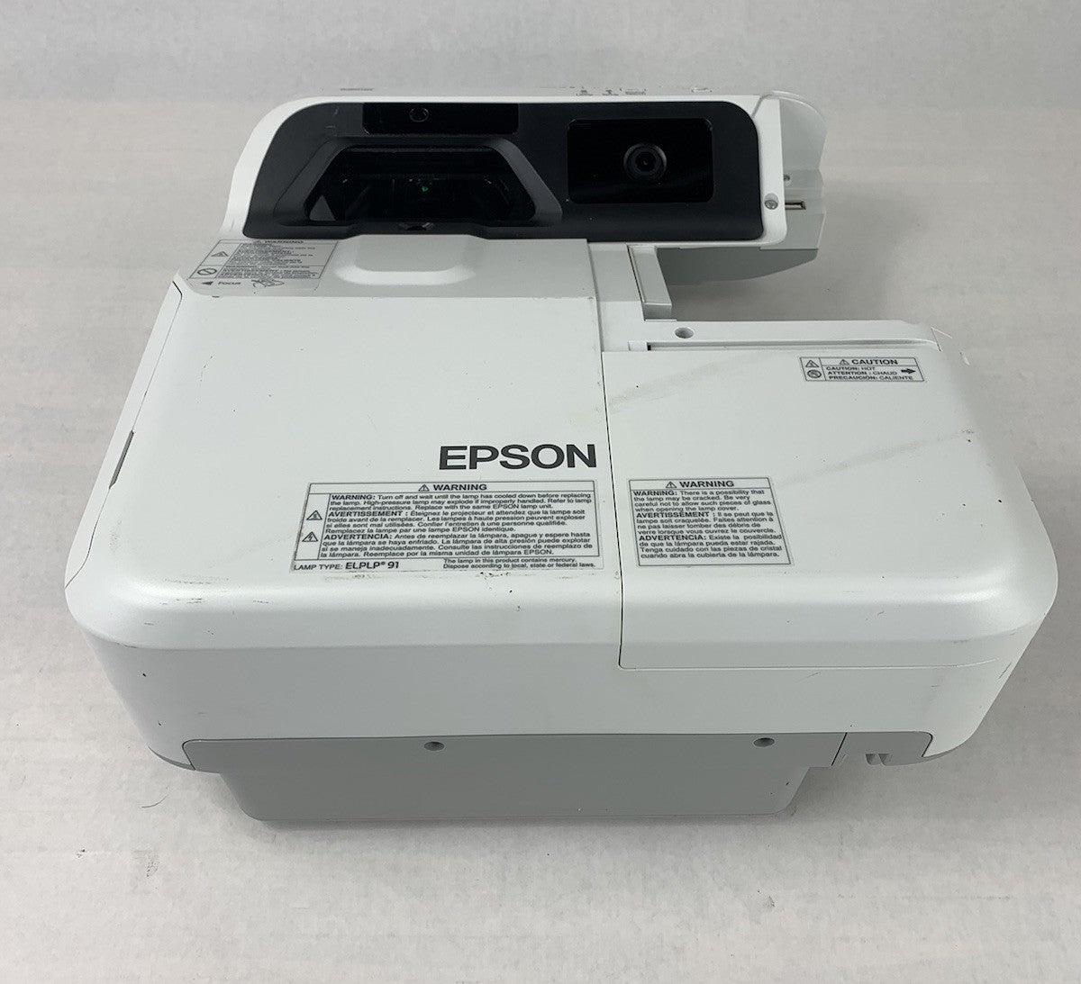 Epson H741A BrightLink 685Wi LCD Projector 2428 Lamp Hours - Missing Port Cover