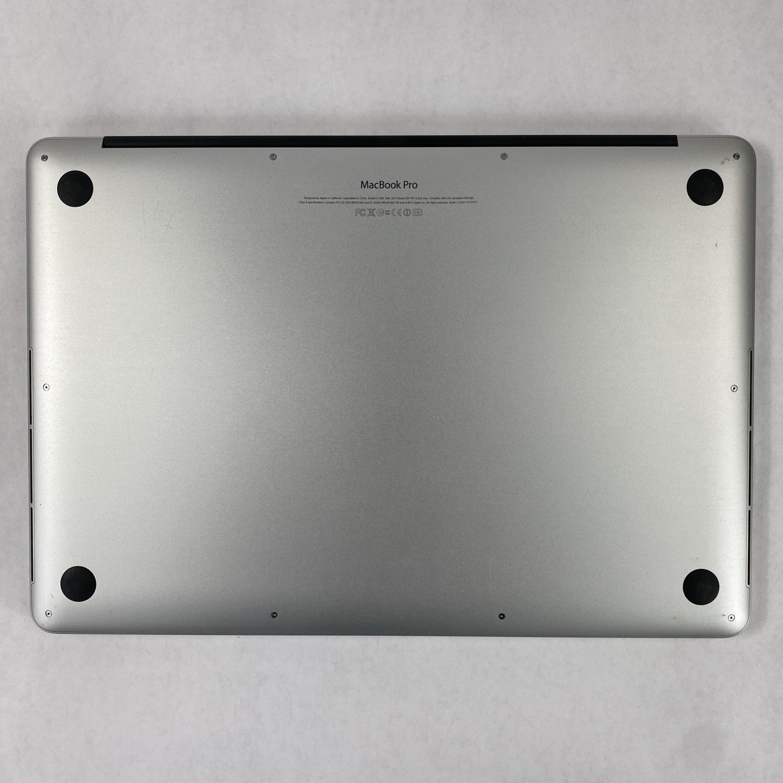 Apple MacBook Pro A1398 2013 Retina 15" 2.40 GHz i7 8GB RAM 250GB SSD os10.15.7