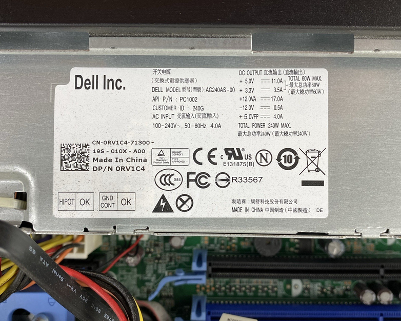 Dell OptiPlex 790 SFF Intel Core i3-2120 3.30GHz 3GB RAM No HDD No OS