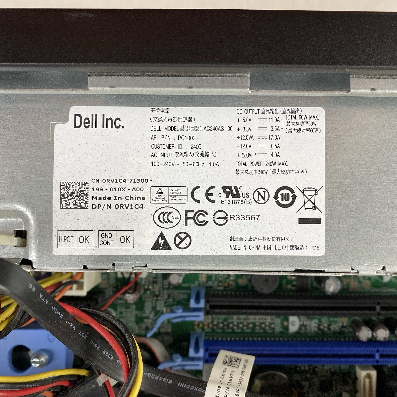 Dell OptiPlex 790 SFF Intel Core i3-2120 3.30GHz 3GB RAM No HDD No OS