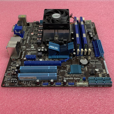 Asus M4A785-M Motherboard AMD Phenom 9550 2.2GHz 4GB RAM w/ Shield