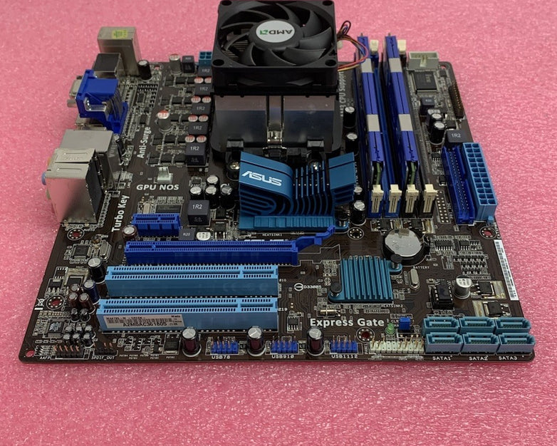 Asus M4A785-M Motherboard AMD Phenom 9550 2.2GHz 4GB RAM w/ Shield