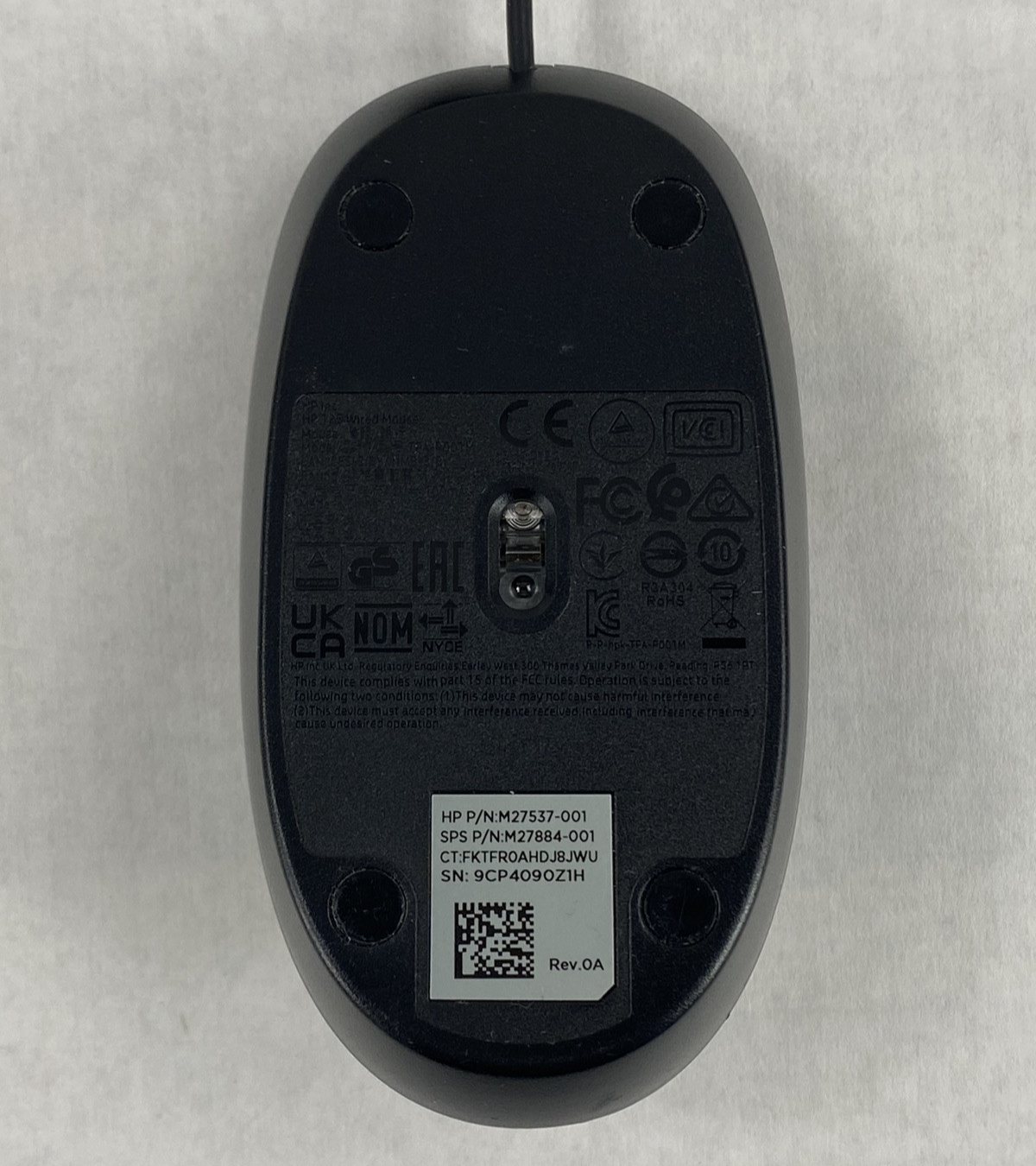 HP SM-2022 TPA-P001M USB Wired Mouse Mixed Lot of 3